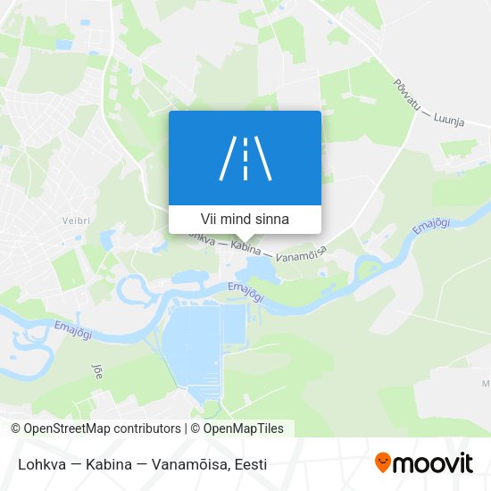 Lohkva — Kabina — Vanamõisa kaart