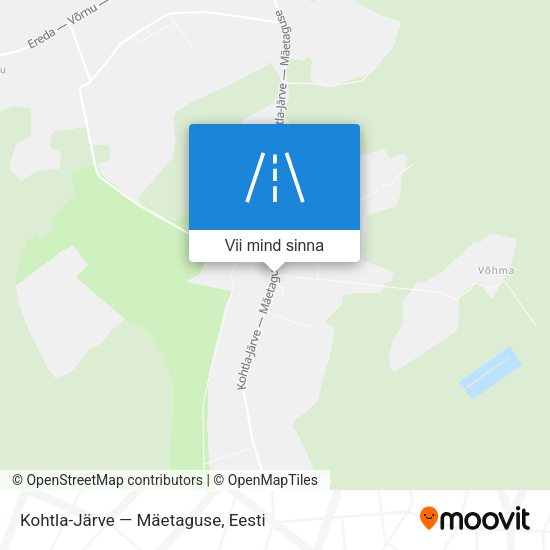 Kohtla-Järve — Mäetaguse kaart