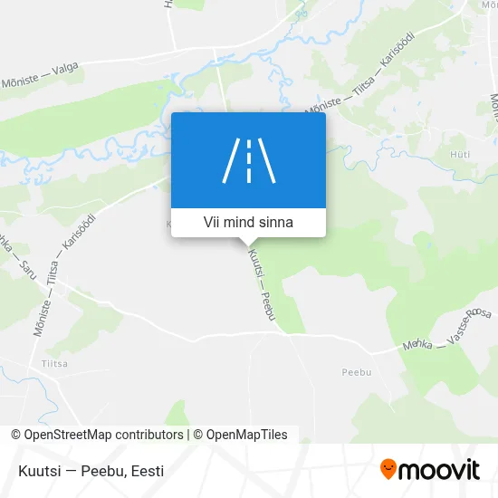 Kuutsi — Peebu kaart