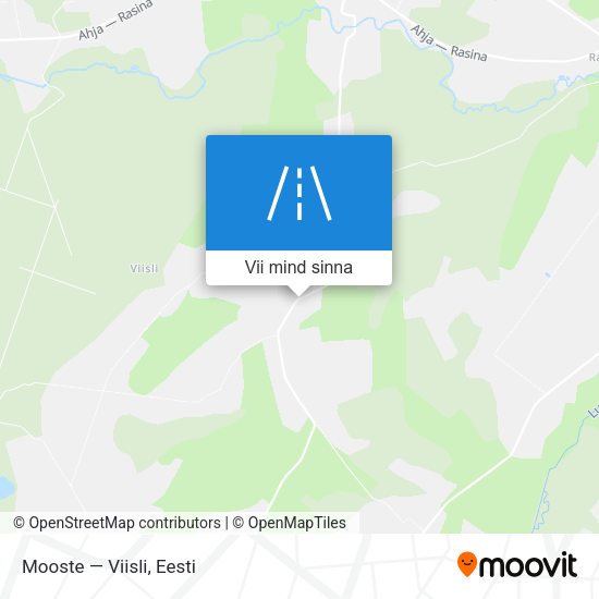 Mooste — Viisli kaart