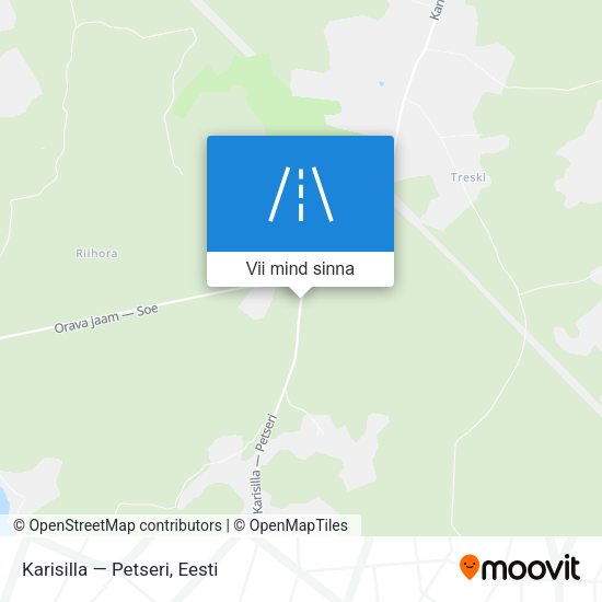 Karisilla — Petseri kaart