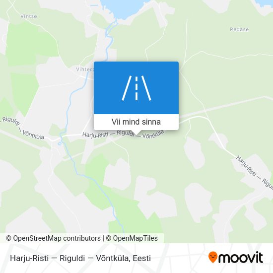 Harju-Risti — Riguldi — Võntküla kaart