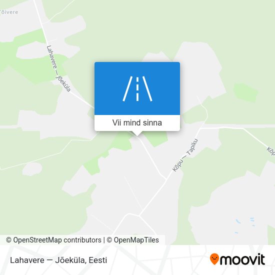 Lahavere — Jõeküla kaart