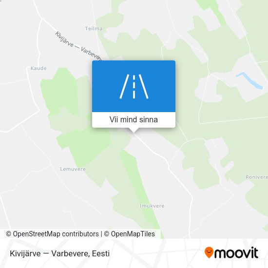 Kivijärve — Varbevere kaart