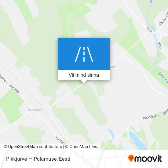 Pikkjärve — Palamuse kaart