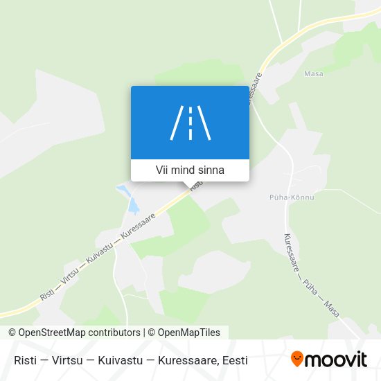 Risti — Virtsu — Kuivastu — Kuressaare kaart