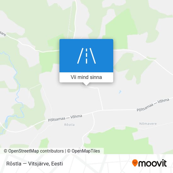 Rõstla — Vitsjärve kaart