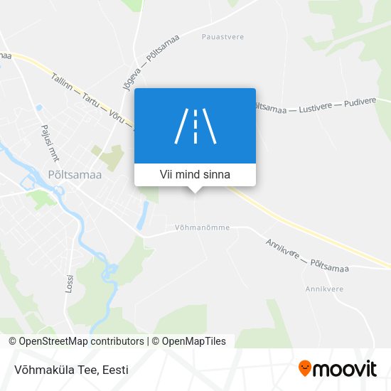Võhmaküla Tee kaart