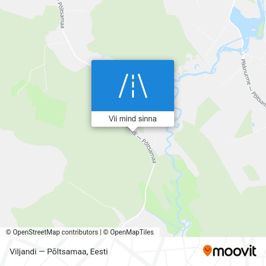 Viljandi — Põltsamaa kaart