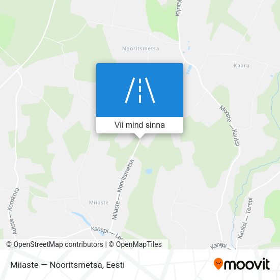 Miiaste — Nooritsmetsa kaart