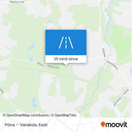 Põlva — Vanaküla kaart