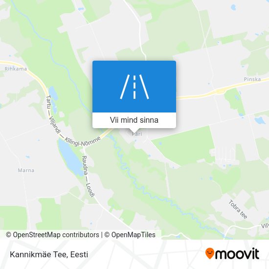 Kannikmäe Tee kaart