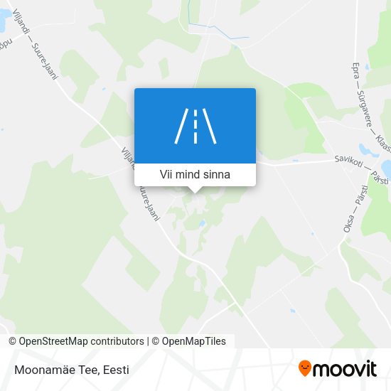 Moonamäe Tee kaart