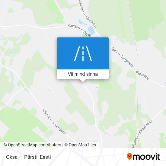 Oksa — Pärsti kaart