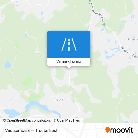 Vastsemõisa — Truuta kaart