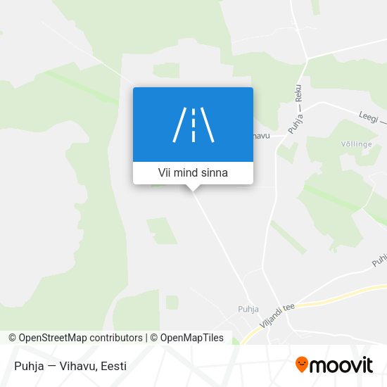 Puhja — Vihavu kaart