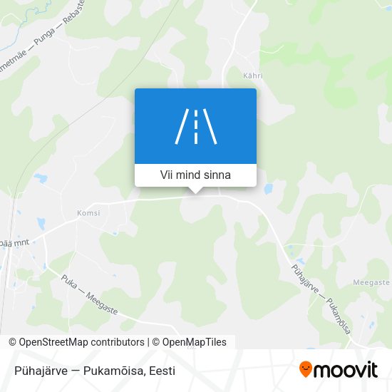 Pühajärve — Pukamõisa kaart