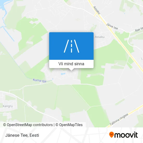 Jänese Tee kaart