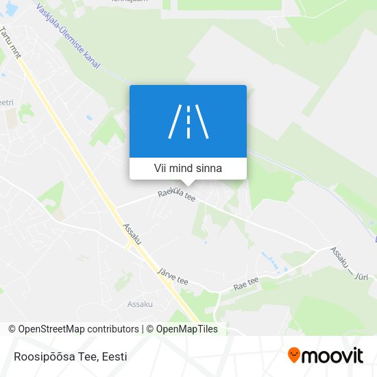 Roosipõõsa Tee kaart