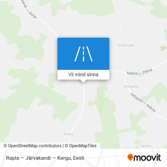 Rapla — Järvakandi — Kergu kaart