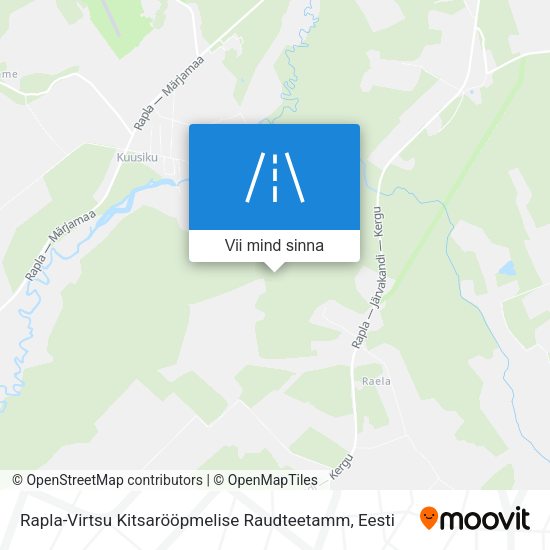 Rapla-Virtsu Kitsarööpmelise Raudteetamm kaart