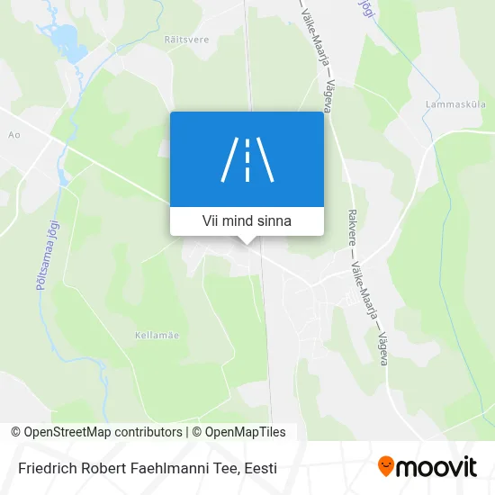 Friedrich Robert Faehlmanni Tee kaart