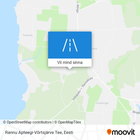 Rannu Apteegi-Võrtsjärve Tee kaart