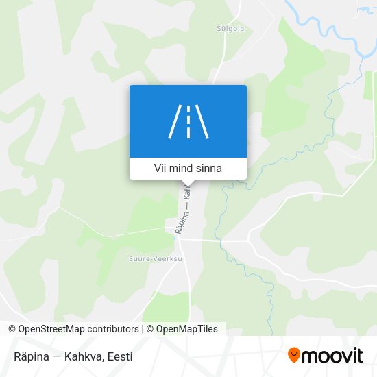Räpina — Kahkva kaart
