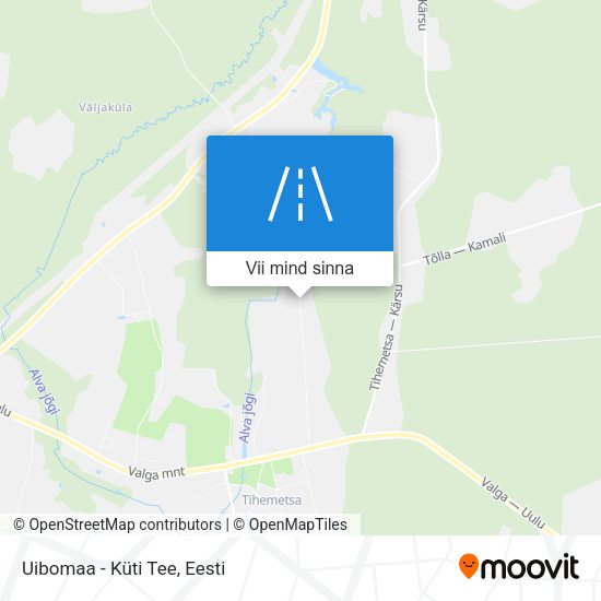 Uibomaa - Küti Tee kaart