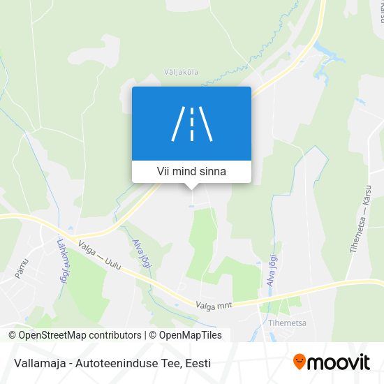 Vallamaja - Autoteeninduse Tee kaart