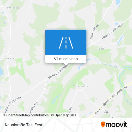 Kaunismäe Tee kaart