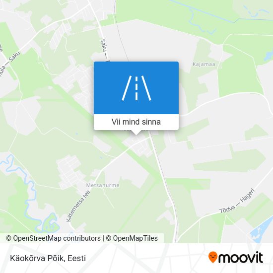 Käokõrva Põik kaart