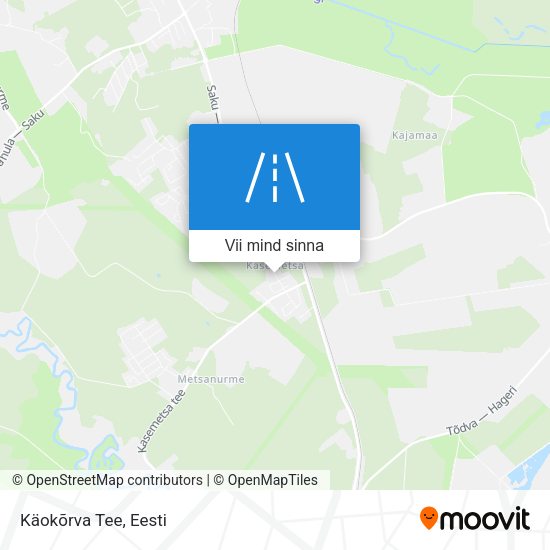 Käokõrva Tee kaart