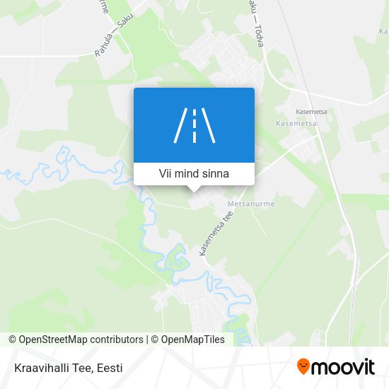 Kraavihalli Tee kaart