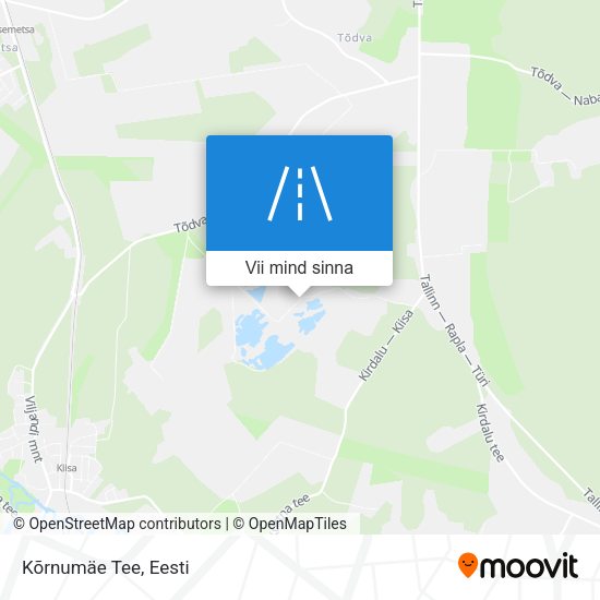 Kõrnumäe Tee kaart