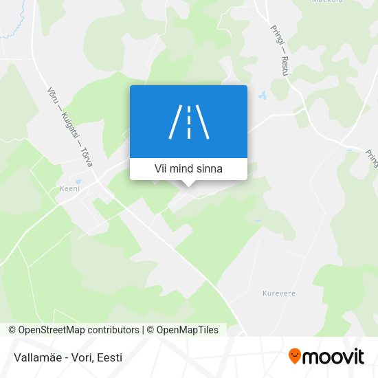 Vallamäe - Vori kaart