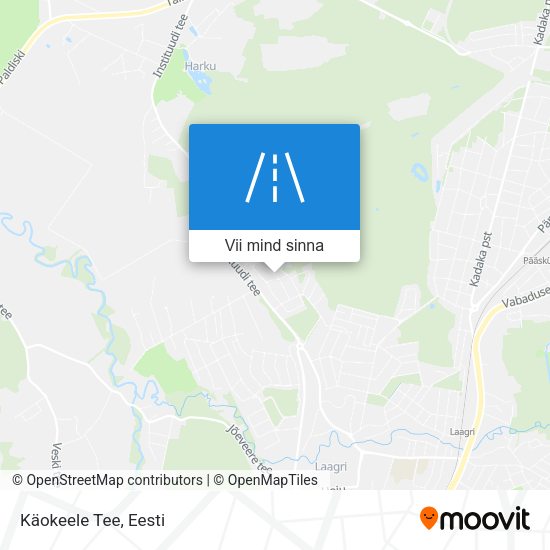 Käokeele Tee kaart