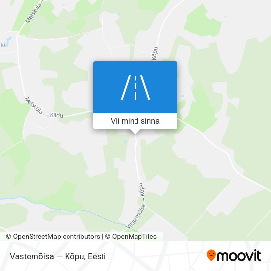 Vastemõisa — Kõpu kaart