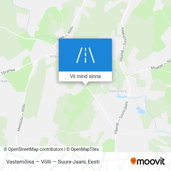 Vastemõisa — Võlli — Suure-Jaani kaart