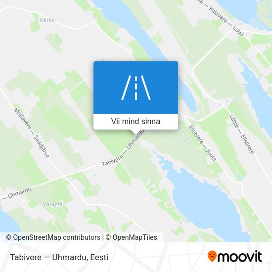Tabivere — Uhmardu kaart