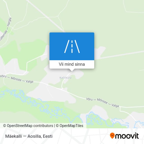 Mäekalli — Aosilla kaart