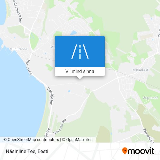 Näsiniine Tee kaart