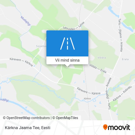 Kärkna Jaama Tee kaart