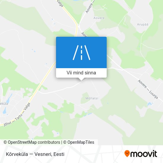 Kõrveküla — Vesneri kaart