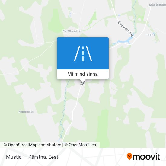 Mustla — Kärstna kaart