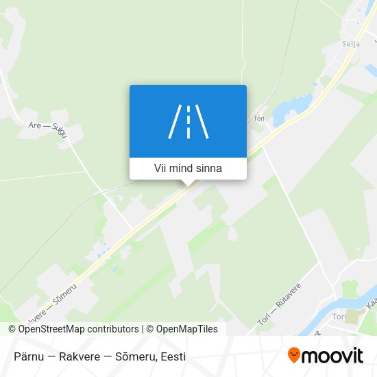 Pärnu — Rakvere — Sõmeru kaart