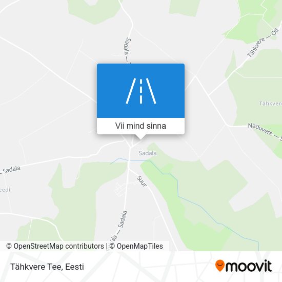 Tähkvere Tee kaart