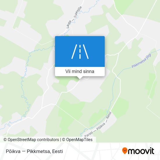 Põikva — Pikkmetsa kaart