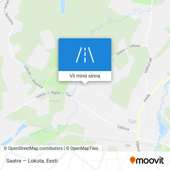 Saatre — Lokuta kaart