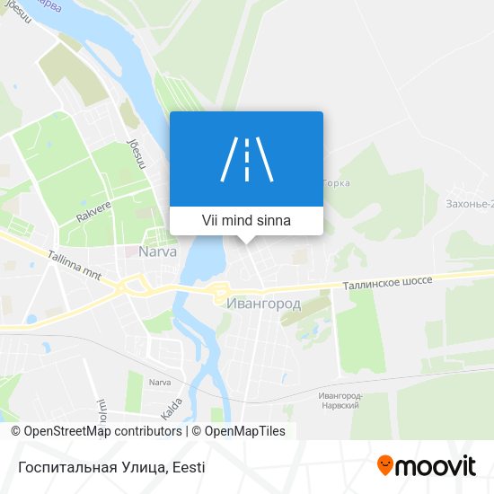 Госпитальная Улица kaart